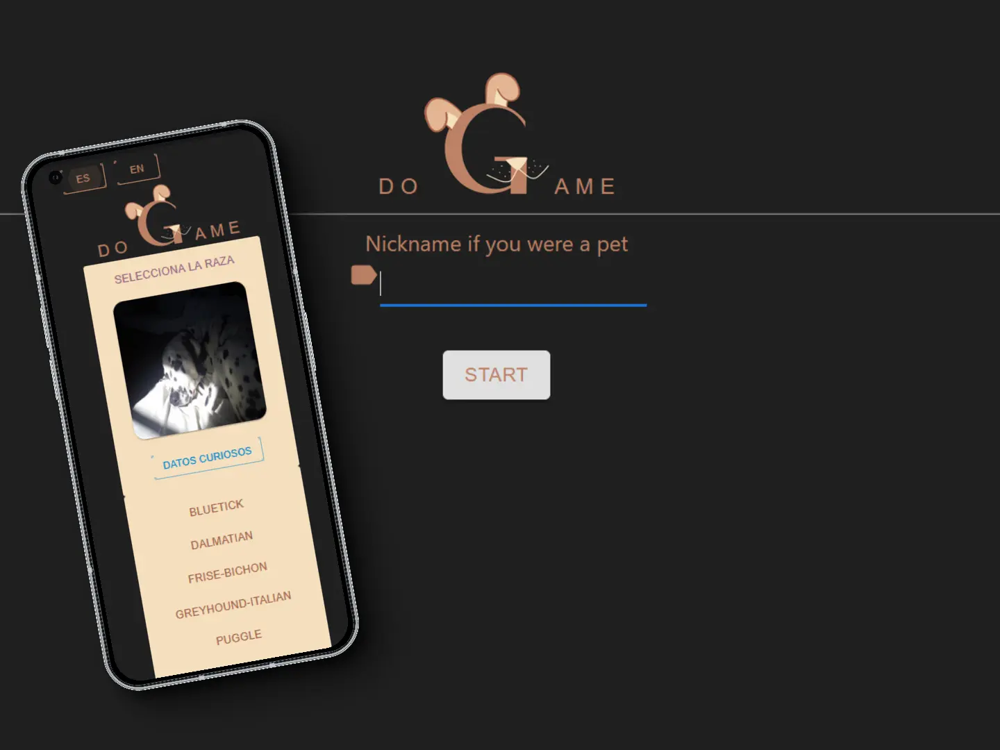 Imagen del proyecto The DoGame: Adivina la raza del perro